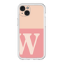 スリムプロテクションプレミアムケース［ オリジナル - initial two tone - W pink ］