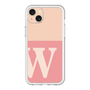 スリムプロテクションプレミアムケース［ オリジナル - initial two tone - W pink ］