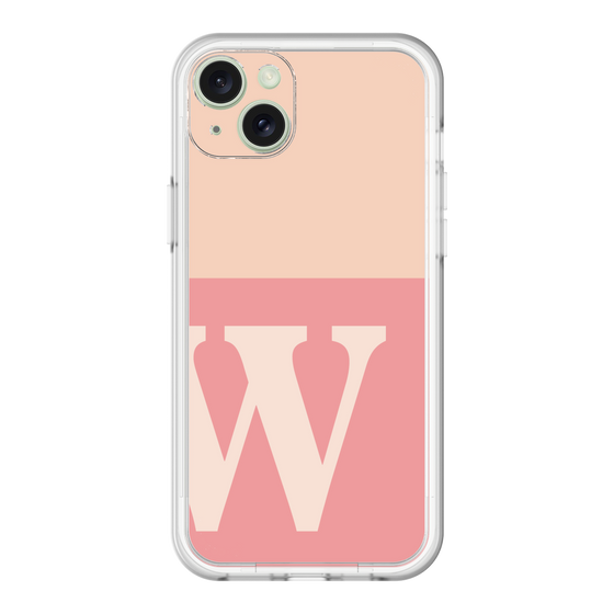 スリムプロテクションプレミアムケース［ オリジナル - initial two tone - W pink ］
