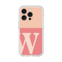 スリムプロテクションプレミアムケース［ オリジナル - initial two tone - W pink ］