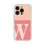 スリムプロテクションプレミアムケース［ オリジナル - initial two tone - W pink ］