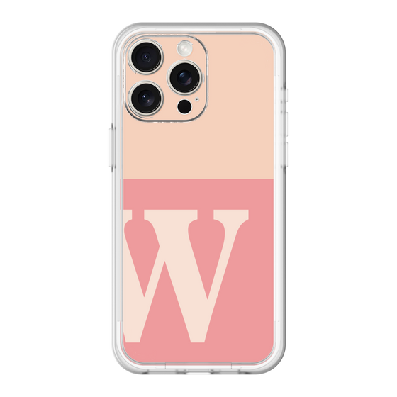 スリムプロテクションプレミアムケース［ オリジナル - initial two tone - W pink ］