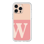 スリムプロテクションプレミアムケース［ オリジナル - initial two tone - W pink ］