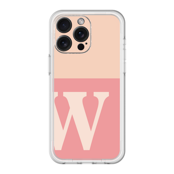 スリムプロテクションプレミアムケース［ オリジナル - initial two tone - W pink ］