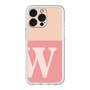 スリムプロテクションプレミアムケース［ オリジナル - initial two tone - W pink ］