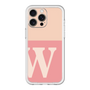 スリムプロテクションプレミアムケース［ オリジナル - initial two tone - W pink ］