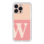 スリムプロテクションプレミアムケース［ オリジナル - initial two tone - W pink ］