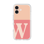 スリムプロテクションプレミアムケース［ オリジナル - initial two tone - W pink ］