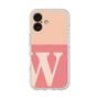 スリムプロテクションプレミアムケース［ オリジナル - initial two tone - W pink ］