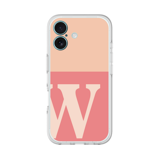 スリムプロテクションプレミアムケース［ オリジナル - initial two tone - W pink ］