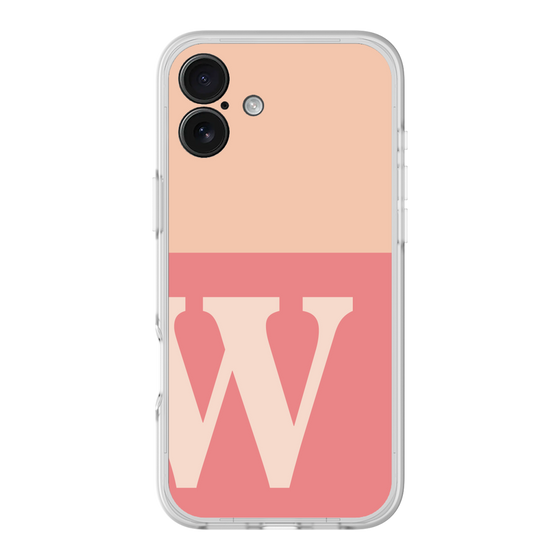 スリムプロテクションプレミアムケース［ オリジナル - initial two tone - W pink ］