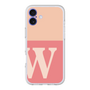 スリムプロテクションプレミアムケース［ オリジナル - initial two tone - W pink ］