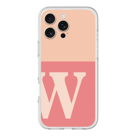 スリムプロテクションプレミアムケース［ オリジナル - initial two tone - W pink ］