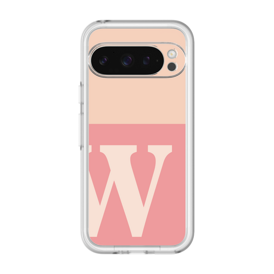 スリムプロテクションプレミアムケース［ オリジナル - initial two tone - W pink ］