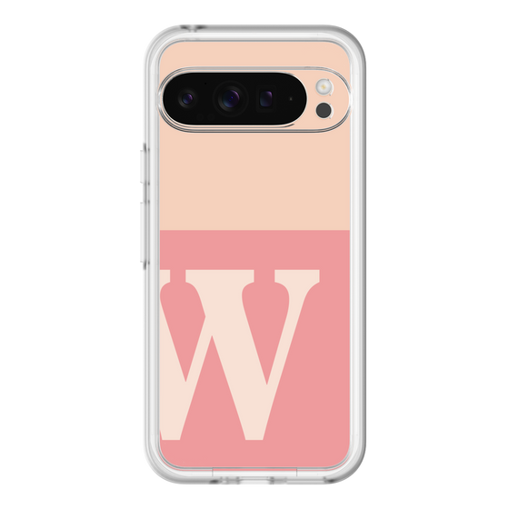 スリムプロテクションプレミアムケース［ オリジナル - initial two tone - W pink ］