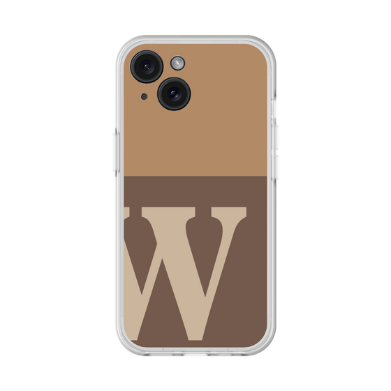 スリムプロテクションプレミアムケース［ オリジナル - initial two tone - W brown ］