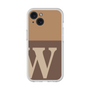 スリムプロテクションプレミアムケース［ オリジナル - initial two tone - W brown ］