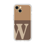 スリムプロテクションプレミアムケース［ オリジナル - initial two tone - W brown ］