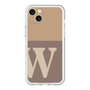 スリムプロテクションプレミアムケース［ オリジナル - initial two tone - W brown ］