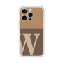 スリムプロテクションプレミアムケース［ オリジナル - initial two tone - W brown ］