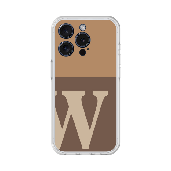 スリムプロテクションプレミアムケース［ オリジナル - initial two tone - W brown ］