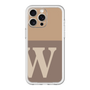 スリムプロテクションプレミアムケース［ オリジナル - initial two tone - W brown ］