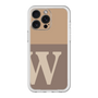 スリムプロテクションプレミアムケース［ オリジナル - initial two tone - W brown ］