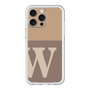 スリムプロテクションプレミアムケース［ オリジナル - initial two tone - W brown ］