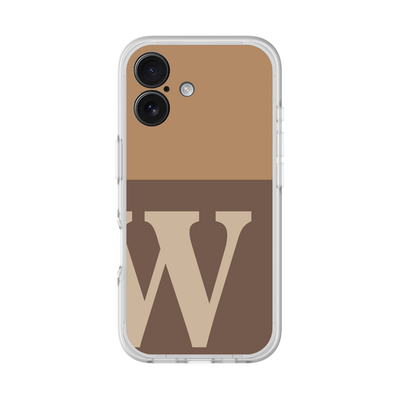 スリムプロテクションプレミアムケース［ オリジナル - initial two tone - W brown ］