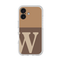 スリムプロテクションプレミアムケース［ オリジナル - initial two tone - W brown ］