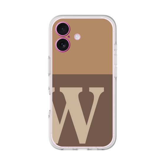 スリムプロテクションプレミアムケース［ オリジナル - initial two tone - W brown ］