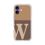 スリムプロテクションプレミアムケース［ オリジナル - initial two tone - W brown ］