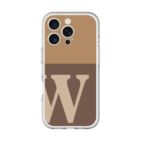 スリムプロテクションプレミアムケース［ オリジナル - initial two tone - W brown ］