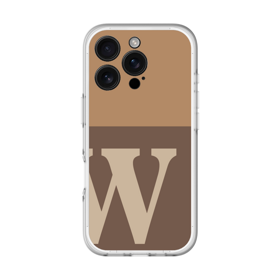 スリムプロテクションプレミアムケース［ オリジナル - initial two tone - W brown ］