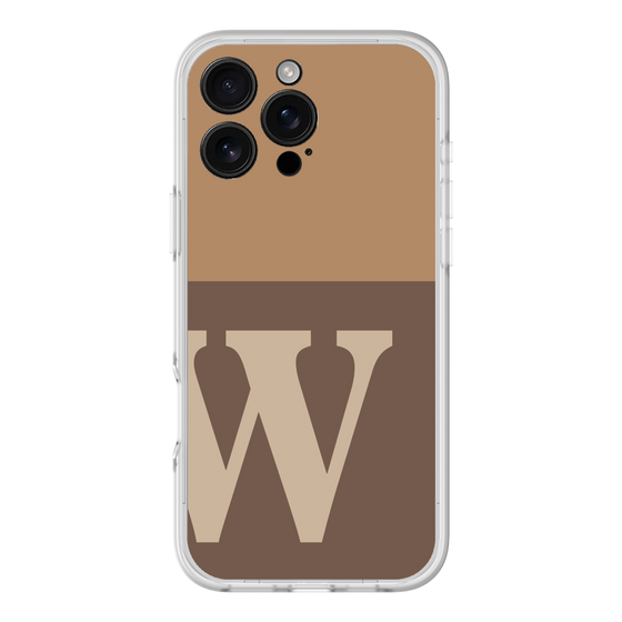 スリムプロテクションプレミアムケース［ オリジナル - initial two tone - W brown ］