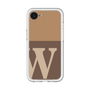 スリムプロテクションプレミアムケース［ オリジナル - initial two tone - W brown ］