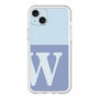スリムプロテクションプレミアムケース［ オリジナル - initial two tone - W blue ］