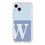 スリムプロテクションプレミアムケース［ オリジナル - initial two tone - W blue ］