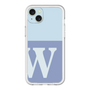 スリムプロテクションプレミアムケース［ オリジナル - initial two tone - W blue ］
