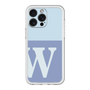 スリムプロテクションプレミアムケース［ オリジナル - initial two tone - W blue ］