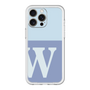 スリムプロテクションプレミアムケース［ オリジナル - initial two tone - W blue ］