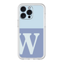 スリムプロテクションプレミアムケース［ オリジナル - initial two tone - W blue ］