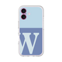 スリムプロテクションプレミアムケース［ オリジナル - initial two tone - W blue ］