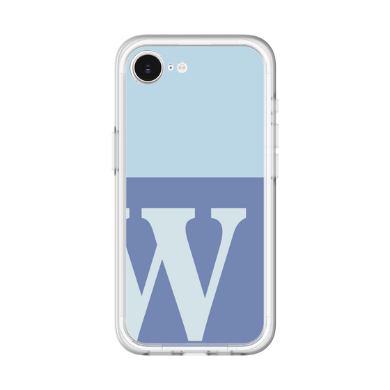 スリムプロテクションプレミアムケース［ オリジナル - initial two tone - W blue ］