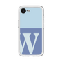 スリムプロテクションプレミアムケース［ オリジナル - initial two tone - W blue ］