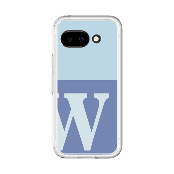 スリムプロテクションプレミアムケース［ オリジナル - initial two tone - W blue ］
