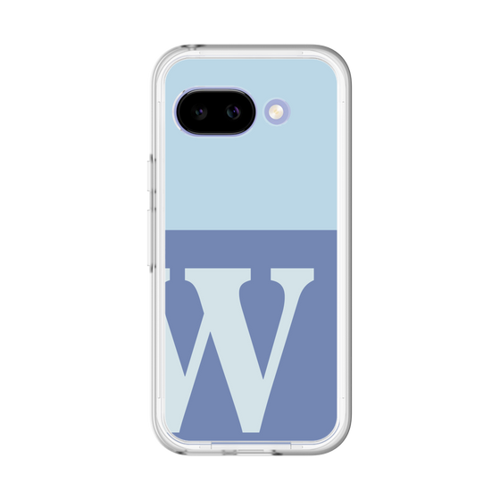 スリムプロテクションプレミアムケース［ オリジナル - initial two tone - W blue ］