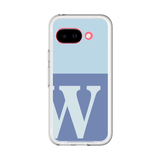 スリムプロテクションプレミアムケース［ オリジナル - initial two tone - W blue ］
