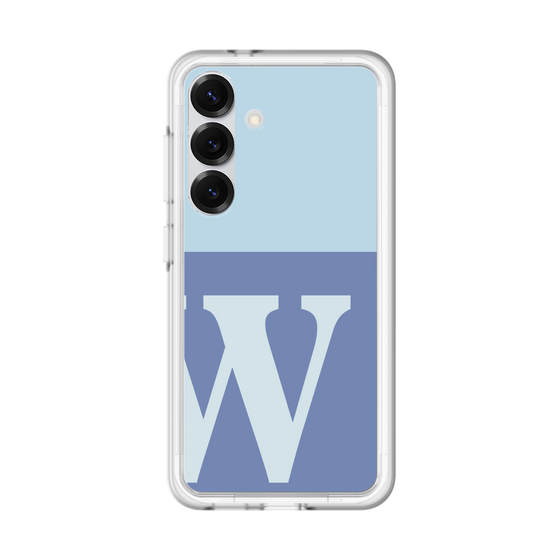 スリムプロテクションプレミアムケース［ オリジナル - initial two tone - W blue ］