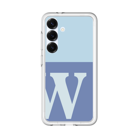 スリムプロテクションプレミアムケース［ オリジナル - initial two tone - W blue ］